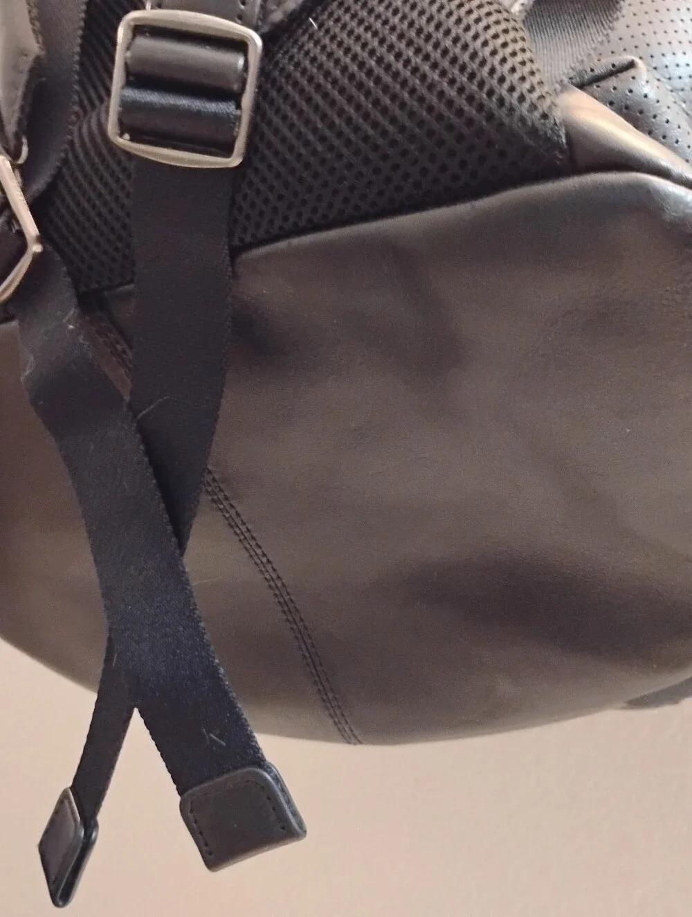 ▪️Coach Black Leather Terrain Gunmetal Backpack Rugged Cabincore Quiet Luxury